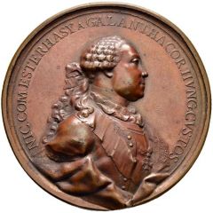 Medal - Elizabeth Rewarding of Prince N.I.Esterhasy by Elizabeth with Order of St.Andrew-First-Called