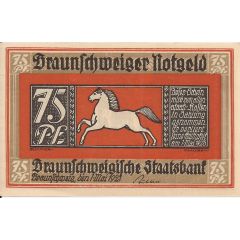 75 Pfennig Braunschweigische Staatsbank