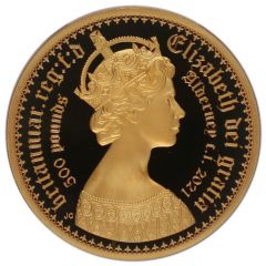 500 Pounds - Elizabeth II Gothic - Quartered Arms, Gold