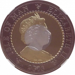 1 Crown - Elizabeth II Golden Jubilee Coronation, Tri-colour Silver