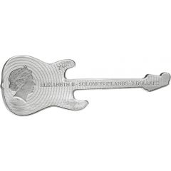 2 Dollars - Elizabeth II Fiesta Red Fender Stratocaster