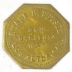 Token - Duane H. Feisel Los Altos, California