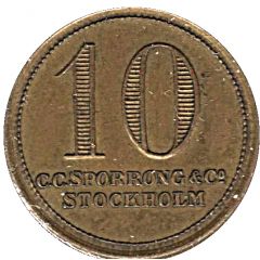 10 Öre - C.C. Sporrong and Co. Stockholm