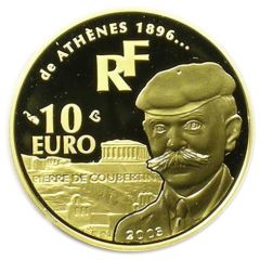 10 Euros Pierre de Coubertin