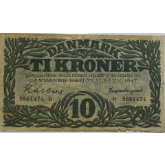 10 Kroner Substitution note, type 2