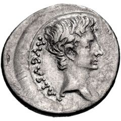Denarius - Augustus P CARISIVS LEG PRO PR