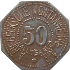 50 Pfennig - Halle A. Riebecksche Montanwerke A.G