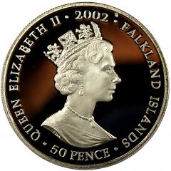50 Pence - Elizabeth II Royal Family, colored