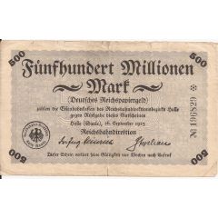 500 000 000 Mark Reichsbahndirektion