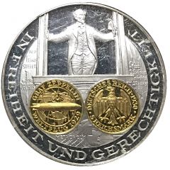 1200 Years of German Coinage 5 Mark - Graf Zeppelin 1930