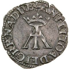 Liard with crosslet - Anthony of Bourbon and Joan of Albret