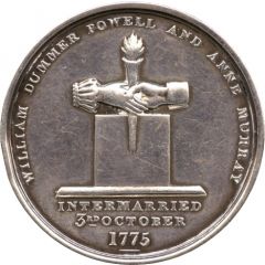 Medal - William Dummer Powell and Anne Murray, Golden Wedding Upper Canada