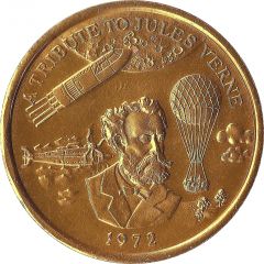 Mardi Gras Token - A Tribute to Jules Verne New Orleans, Louisiana