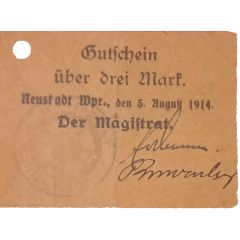 3 Mark Neustadt in Westpreußen