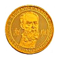 Medal - Eugeniu Carada - founder of the National Bank of Romania Gold