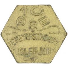 10 Øre S. P. Petersens Eftf, EPTF instead of EFTF