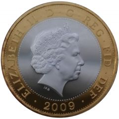 2 Pounds - Elizabeth II Robert Burns, Silver Proof