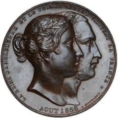 Medal - Napoleon III Royal Visit from England, Montagny