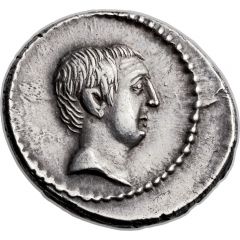 Denarius Livineia: Lucius Livineius Regulus, L•REGVLVS