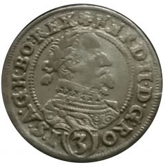 3 Kreuzers - Ferdinand II Glatz