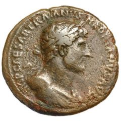 As - Hadrian PONT MAX TR POT COS III PIE AVG S C, Pietas