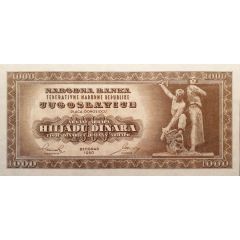 1000 Dinara Informbureao: unissued