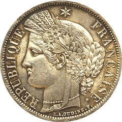 5 Francs - Ceres Without Motto