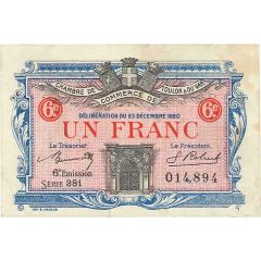 1 Franc - Chambre de commerce de Toulon et du Var 83