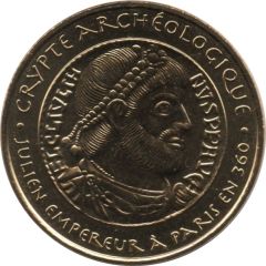 Monnaie de Paris Tourist Token - Crypte archéologique Julien empereur à Paris en 360