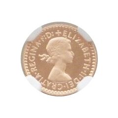 1 Penny - Elizabeth II 1st portrait, Gold Maundy