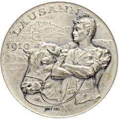 8th Swiss Agricultural Exhibition Lausanne, silver
