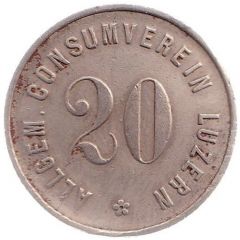 20 Rappen - Allgemeiner Consumverein Luzern