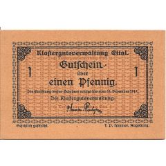1 Pfennig Klostergutsverwaltung Ettal