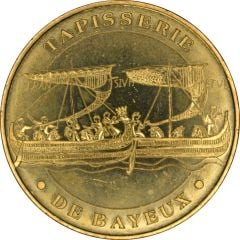 Jeton touristique - Monnaie de Paris - Tapisserie de Bayeux Les Normands traversant la Manche