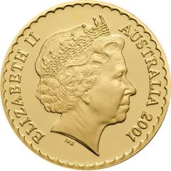 150 Dollars - Elizabeth II 4th Portrait - Golden Wattle - Gold Proof