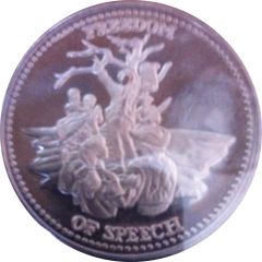 1 oz Silver Johnson Matthey - Freedom Of Speech