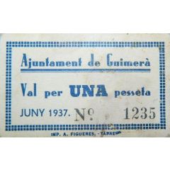 1 Peseta Guimerà