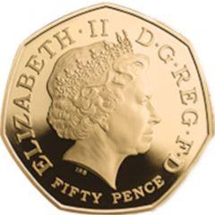 50 Pence - Elizabeth II Commonwealth Games, Gold Proof