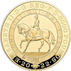5000 Pounds - Elizabeth II Platinum Jubilee, Gold Proof
