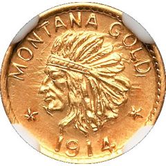 1/2 Dollar - Montana Gold
