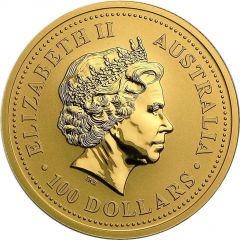 100 Dollars - Elizabeth II 4th Portrait - Kangaroo - Gold Bullion Coin