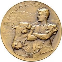 8th Swiss Agricultural Exhibition Lausanne, bronze