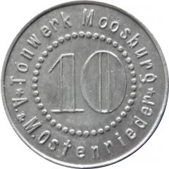 10 Pfennig - Moosburg Tonwerk A and M Ostenrieder