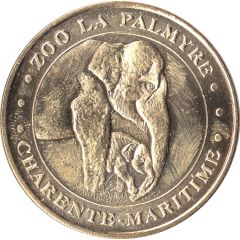 Monnaie de Paris Tourist Token - Charente-Maritime Zoo la Palmyre - Les éléphants
