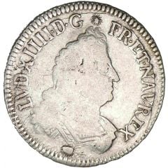 1/2 Ecu with insignia - Louis XIV