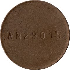 Telephone Token - Test token 20 Francs Letters + Number