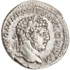 Denarius - Caracalla P M TR P XVI COS IIII P P, Hercules