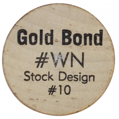 Wooden Nickel - Gold Bond