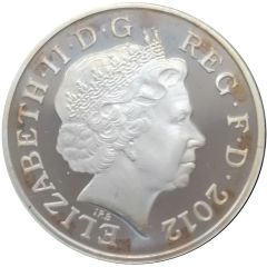 1 Penny - Elizabeth II 4th portrait, Royal Shield, Silver Proof