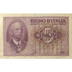 5 Lire - Victor Emanuel III